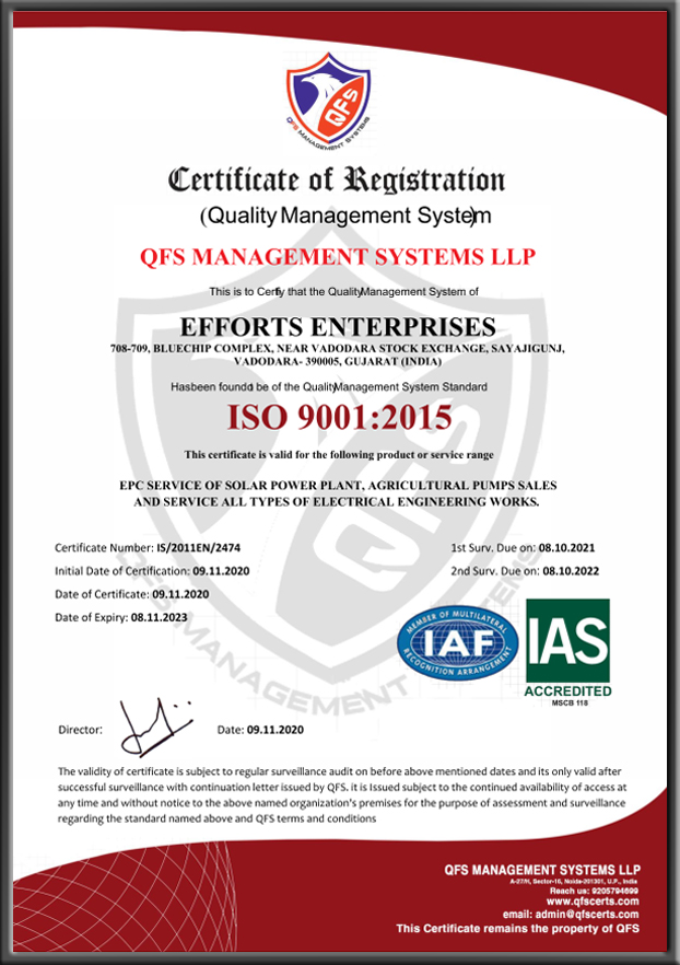 ISO 9001:2015 - Efforts Enterprises